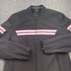Revolution Gear Unik Motorcycle Jacket Women 2XL Black Pink Removable Lining
